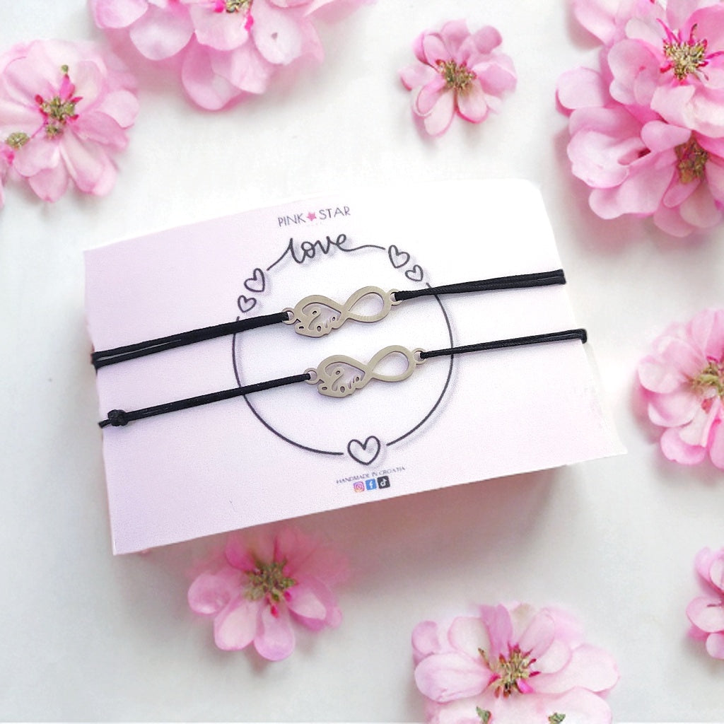 Infinity love narukvice (komplet)