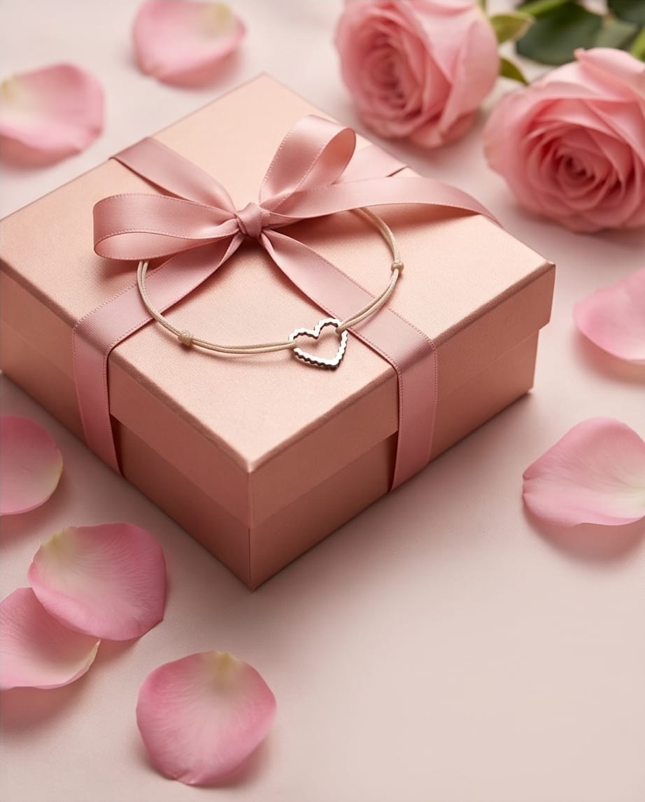 Elegant heart narukvica