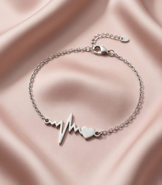 Silver love beat narukvica