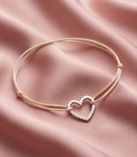 Elegant heart narukvica