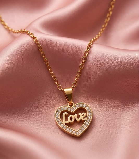 Sparkly LOVE ogrlica