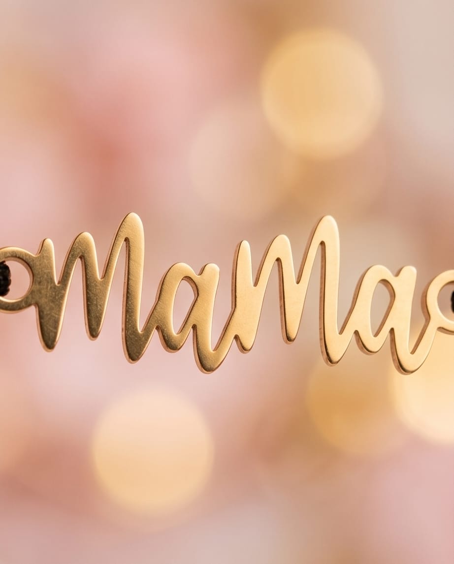 Mama gold narukvica