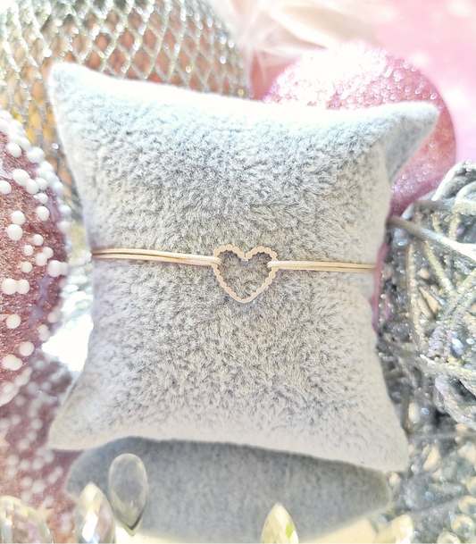 Elegant heart narukvica