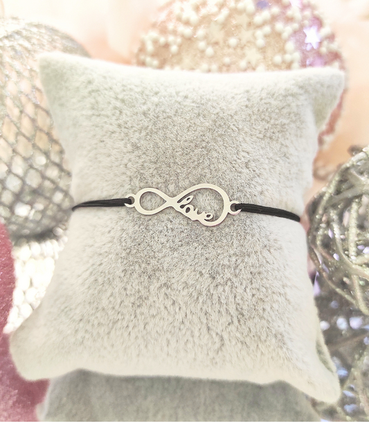 Silver infinity Love narukvica