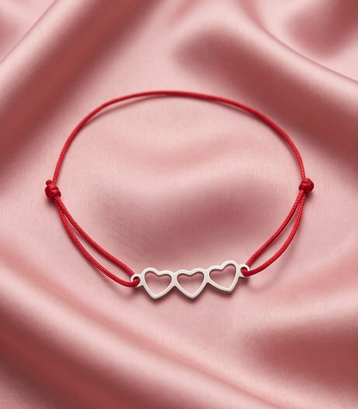 Triple heart narukvica