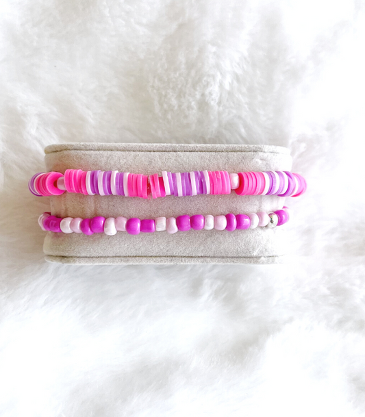 Pink duo narukvice (komplet)